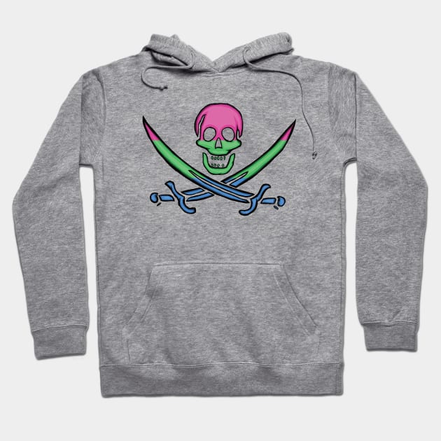 Polysexual Pirate Pride Hoodie by BeSmartFightDirty